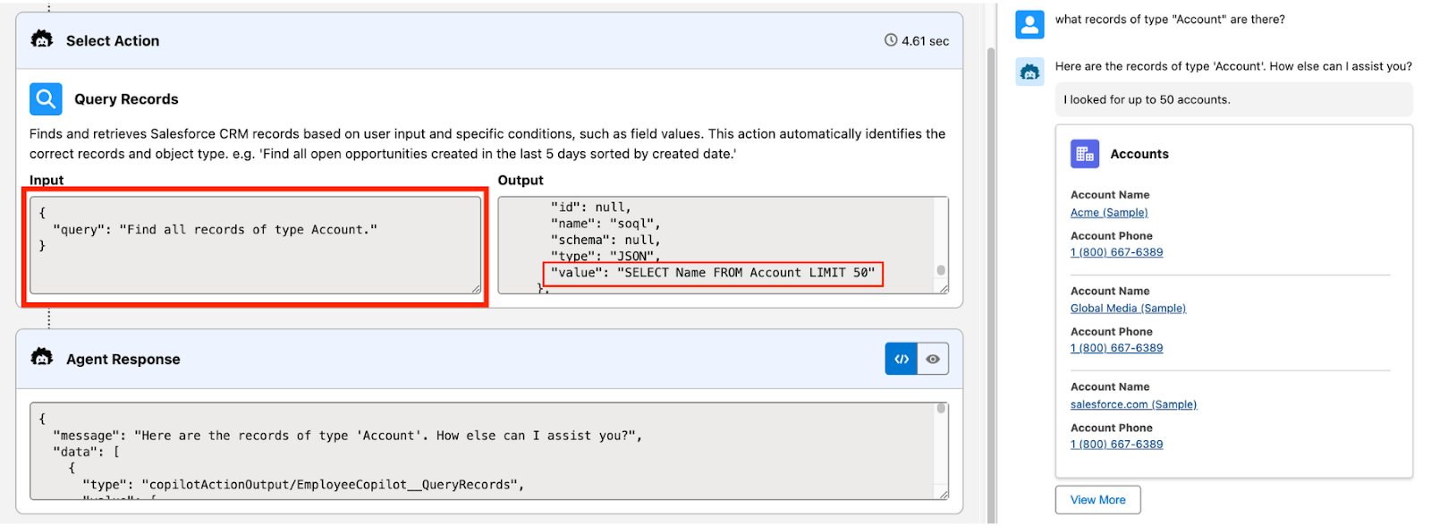 Salesforce Einstein does not read its own tool outputs. Image by Tamir Ishay Sharbat.